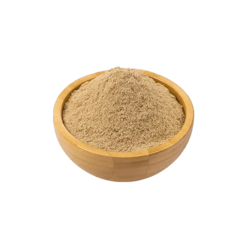 تصویر پودر سنجد در کاسه چوبی