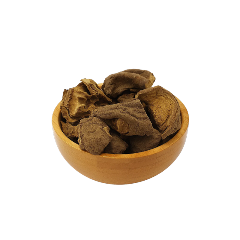 عکس مقداری ریشه بهمن سرخ در کاسه چوبی