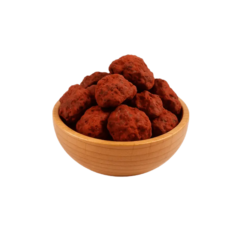 عکس چند تکه ریشه خون سیاوشان در کاسه چوبی