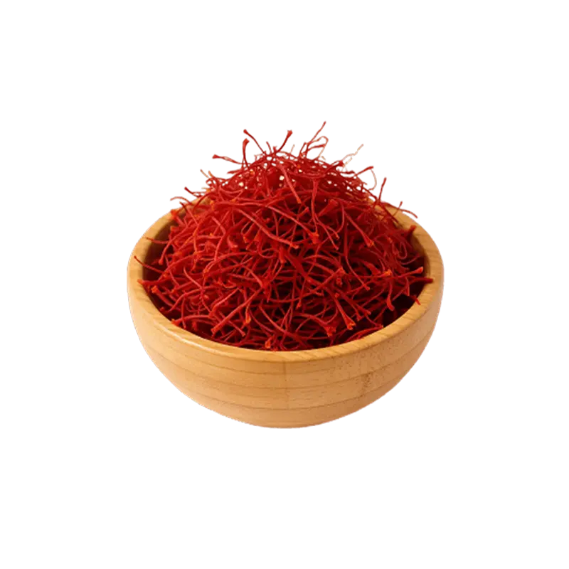 عکس زعفران سرگل در کاسه چوبی