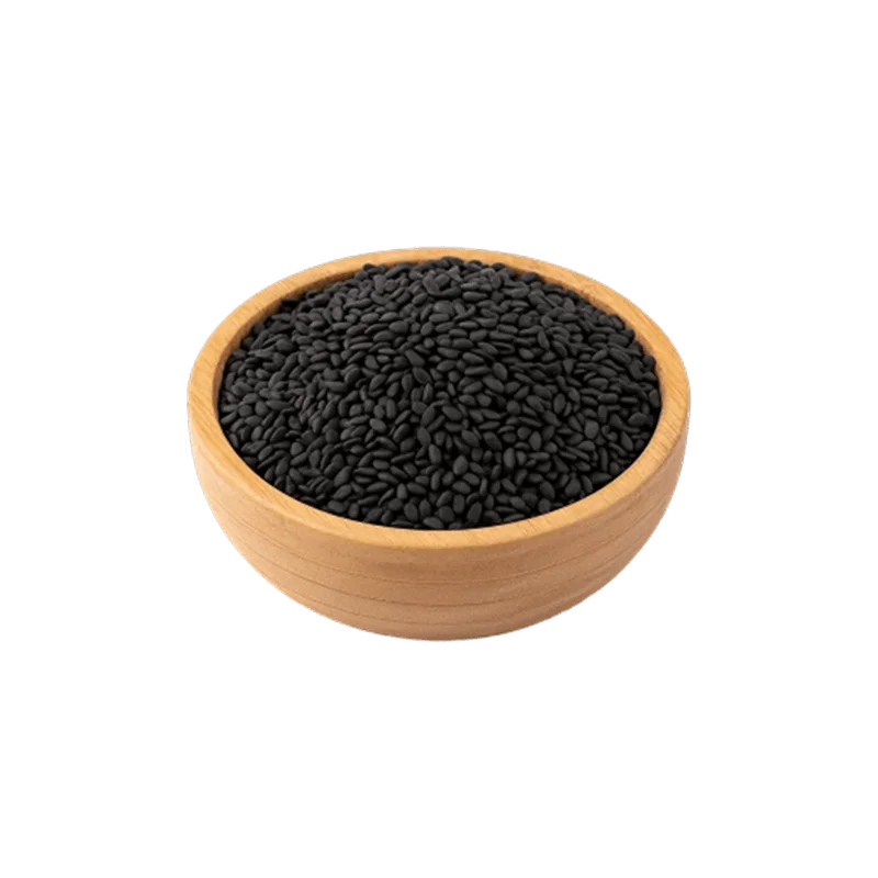 عکس مقداری زیره سیاه در کاسه چوبی