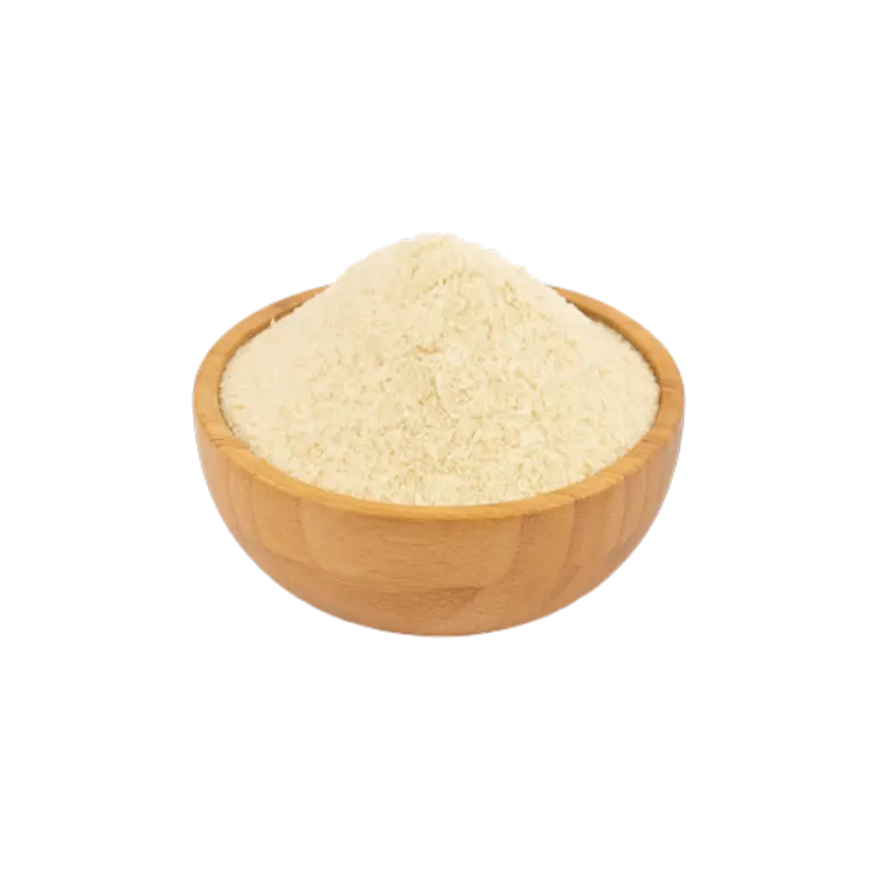 عکس مقداری پودر پیاز در کاسه چوبی