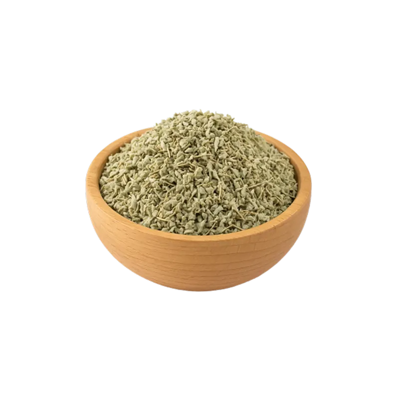 عکس مقداری گیاه مریم گلی خشک در کاسه چوبی